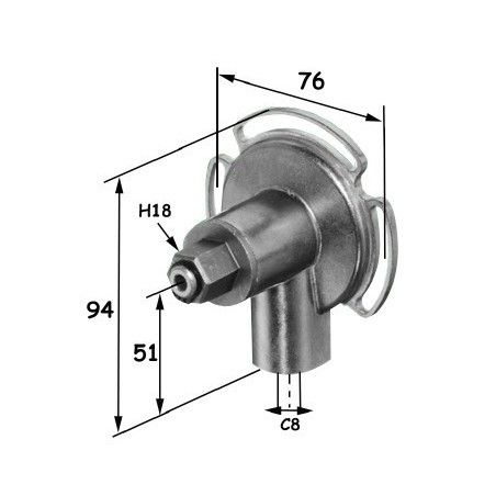 TREUIL EN ZAMACK AVEC FIN DE COURSE