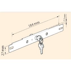SERRURE À CYLINDRE LAME FINALE