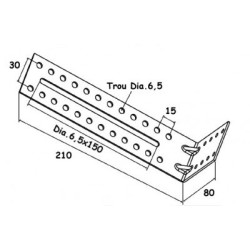 EQUERRE POUR MONTAGE DRAPEAU