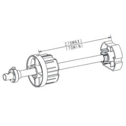 TANDEM RÉGLABLE ZF80 L320 D16