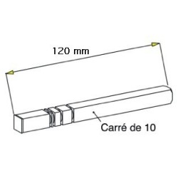 AXE HORS JOUE CARRÉ DE 10 L120