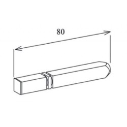 AXE HORS JOUES CARRÉ 10 L80