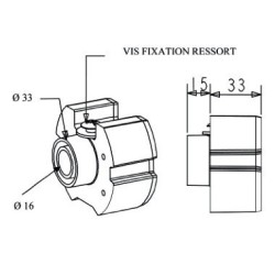 CURSEUR ZF80 + VIS ET RONDELLE ASSEMBLÉS