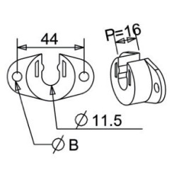 COUSSINET POUR TOURILLON DIA.10