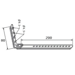 JAMBE DE FORCE 80 X 200