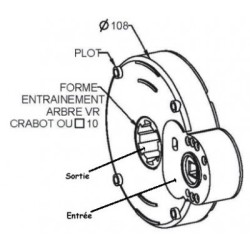 TREUIL À SORTIE LATÉRALE GAUCHE CRABOT ZF