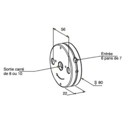 TREUIL MINIVIS FEMELLE H7/C10 AVEC FIN DE COURSE