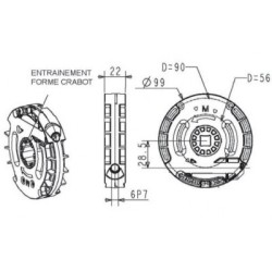TREUIL TECHNIVIS H7/CRABOT AVEC FIN DE COURSE