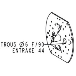 PLAQUE D'ADAPTATION REFOUILLEMENT RÉDUIT