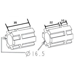MOYEU D'ENTRAÎNEMENT DIA.16,5