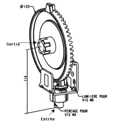 COUPLE CONIQUE GRISE 6P7 AVEC FIN DE COURSE