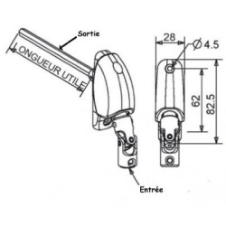 RENVOI À 120° DIA.12 / C6 L305