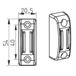 BLOQUEUR MAGNETIQUE BLANC