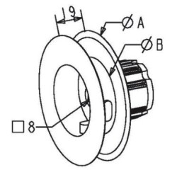 POULIE À EMBOUT ZF45 DIA.156