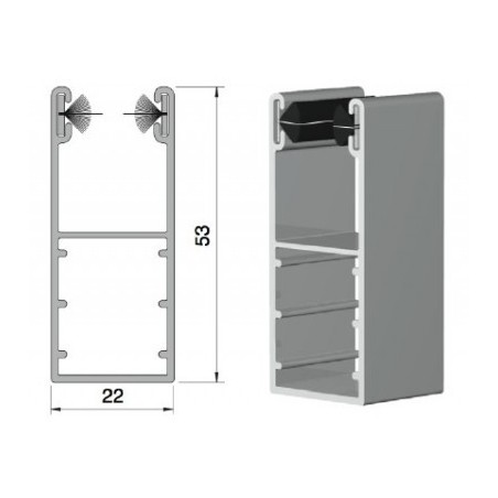 COULISSE RÉNO ALU 53x22