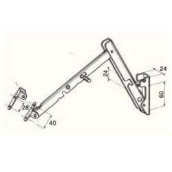 BRAS DE PROJECTION DE 400 À DOUBLE VERROUILLAGE