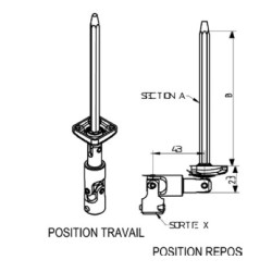 MINI BLOC GUIDE ANGULAIRE DÉPORTÉ DIA.12 / 6P7
