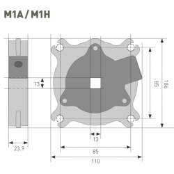 ANTICHUTE 80NM CARRÉ 13 CÂBLE 5M