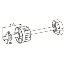TANDEM RÉGLABLE ZF80 L320 D16