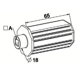 EMBOUT OCTO 40 C8 D18