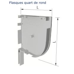 PAIRE DE FLASQUES ALU PAN ROND