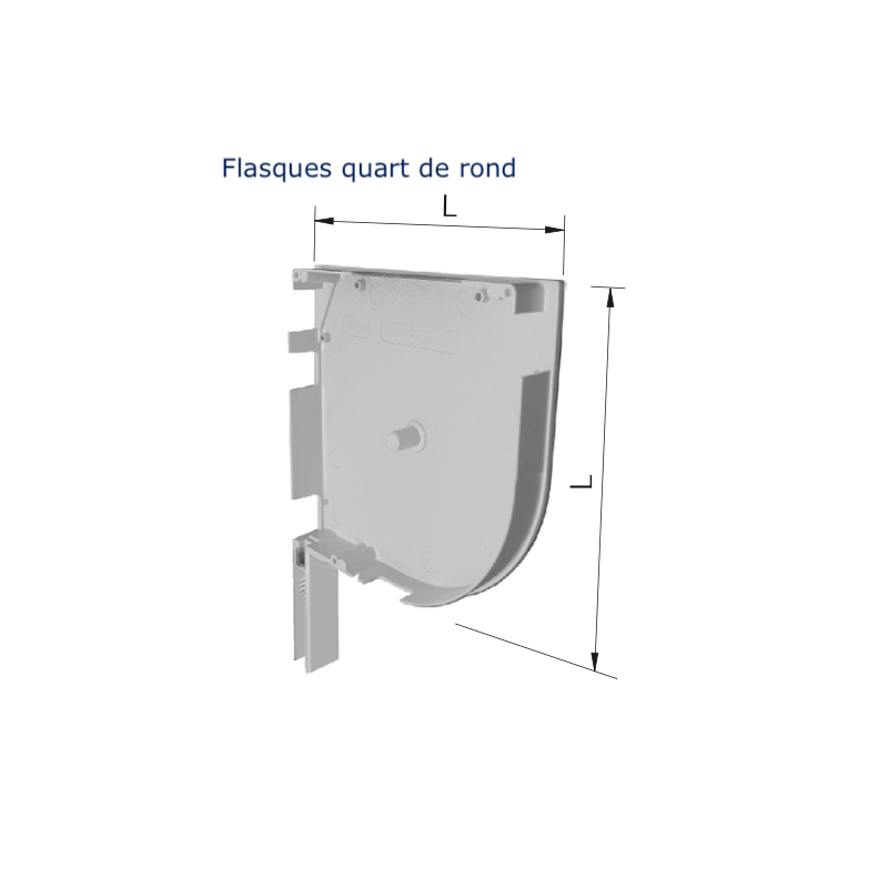 PAIRE DE FLASQUES ALU PAN ROND