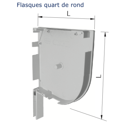 PAIRE DE FLASQUES ALU PAN ROND