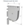 PAIRE DE FLASQUES ALU PAN ROND