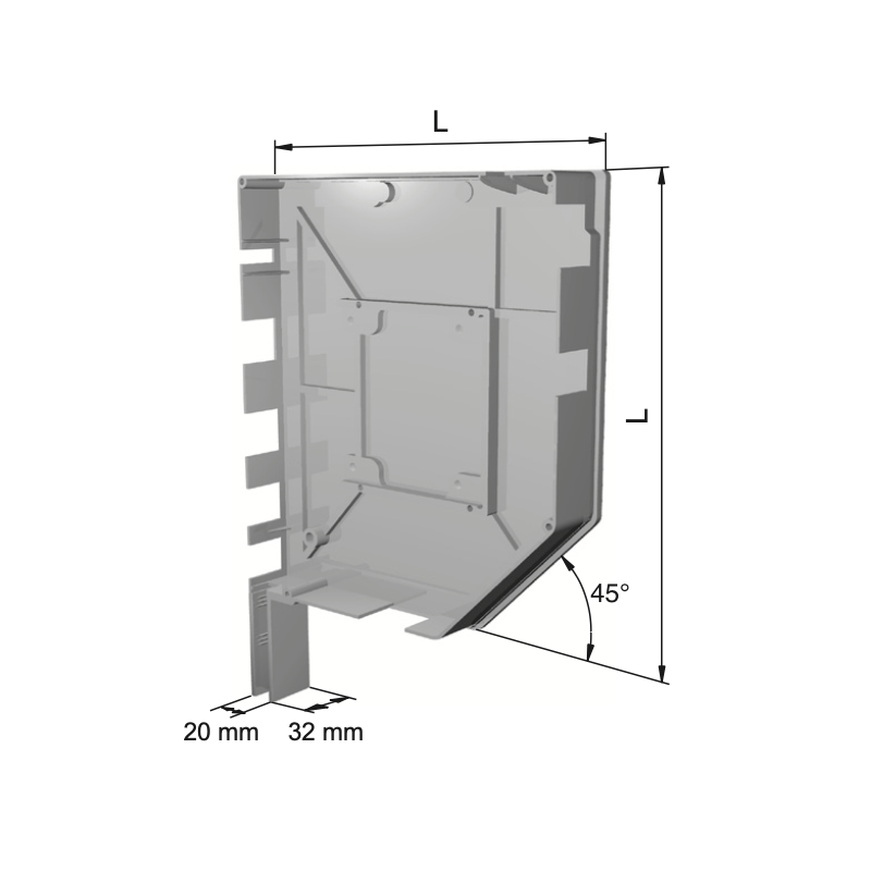 PAIRE DE FLASQUES ALU POUR GARAGE