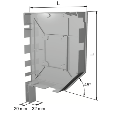 PAIRE DE FLASQUES ALU POUR GARAGE