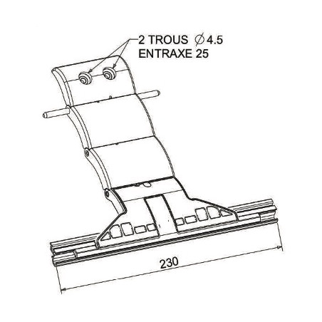 VERROU BLOCKSUR PORTE DE GARAGE 3 MAILLONS