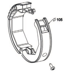 BAGUE VERROU OCTO70 PORTE GARAGE + VIS