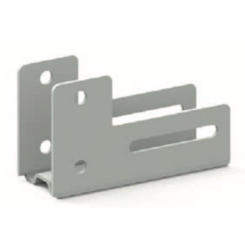 GOUSSET DOUBLE PROJECTION ALU GRIS