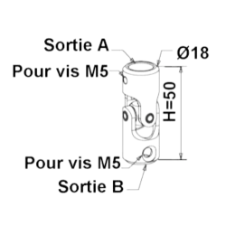 GENOUILLÈRE DIA.18 ACIER