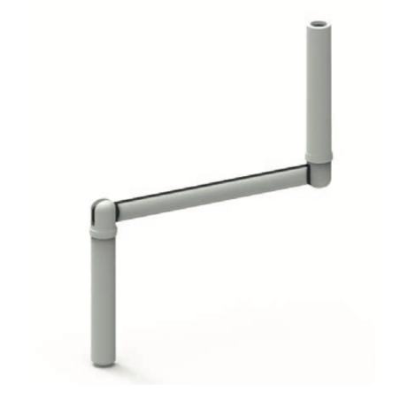 MANIVELLE PROFIL DIA.12 + GOUP. BLANC