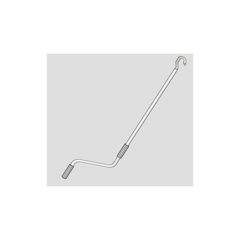 TIGE MANIVELLE DMI CROCHET DIA.14 L1200