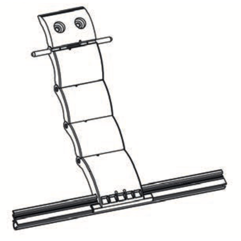 VERROU DE SÉCURITÉ 4 MAILLONS LAME 8