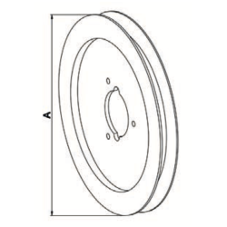 DISQUE CHAINE EN ACIER DIA.180