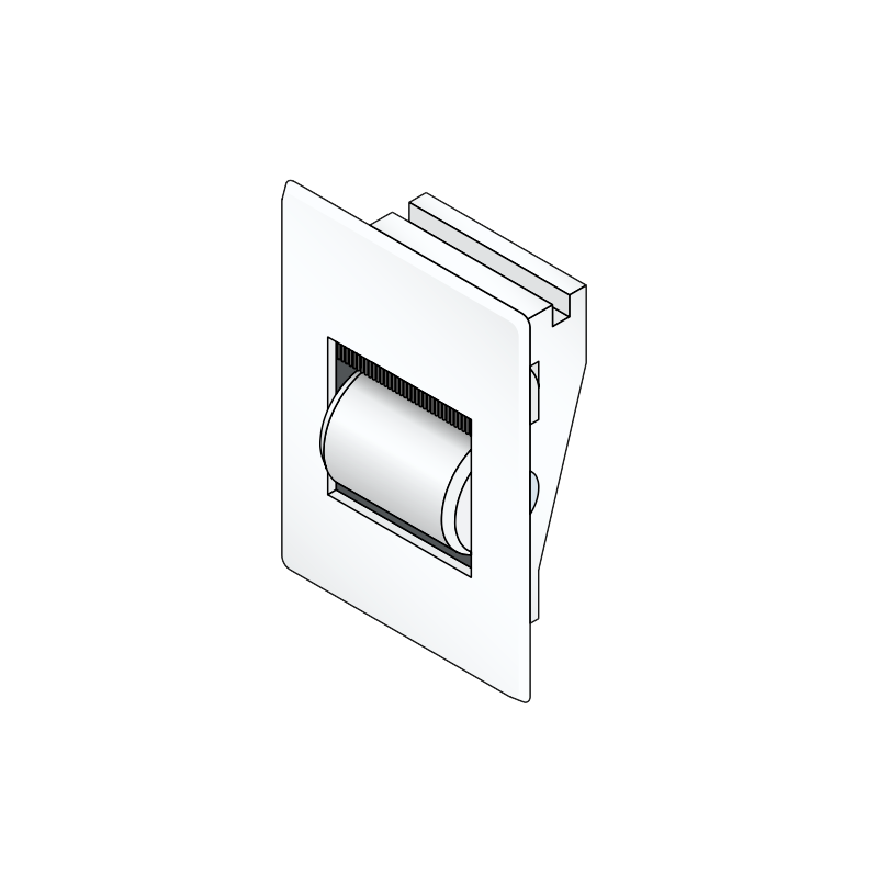 GUIDE SANGLE ROULETTE BROSSE BLANC