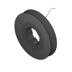 POULIE POUR EMBOUT OCTO 40/60