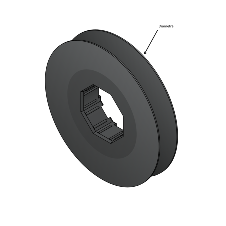 POULIE POUR EMBOUT OCTO 40/60