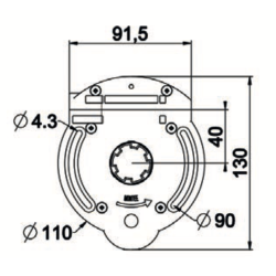 TREUIL VIS FREIN 6P7/CRABOT AVEC FIN DE COURSE
