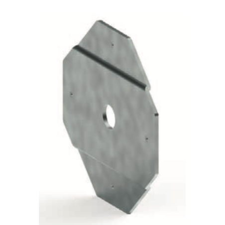 PLAQUE SUPPORT TREUIL CAMBRÉE POSE DRAPEAU