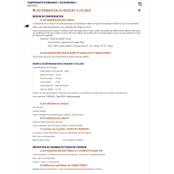 COMPENSATEUR AXE L625 TIRAGE DIRECT OCTO 60 GAUCHE