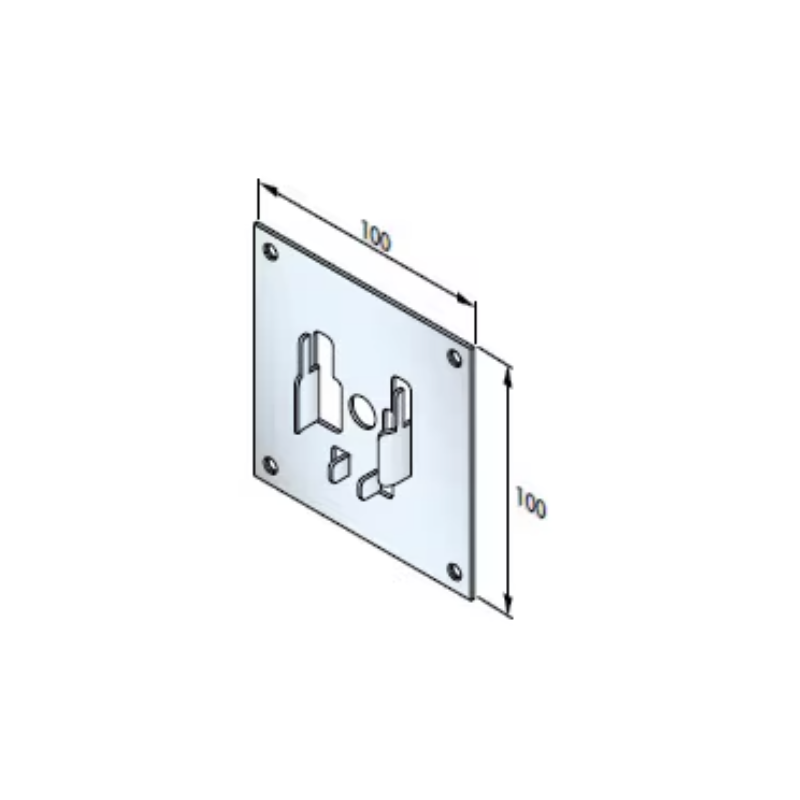 PLAQUE 100x100 POUR ROULEMENT D42