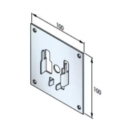PLAQUE 100x100 POUR ROULEMENT D42