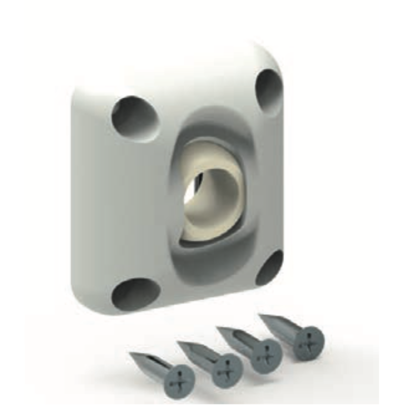 GUIDE À ROTULE GRIS SORTIE CARRÉ DE 8