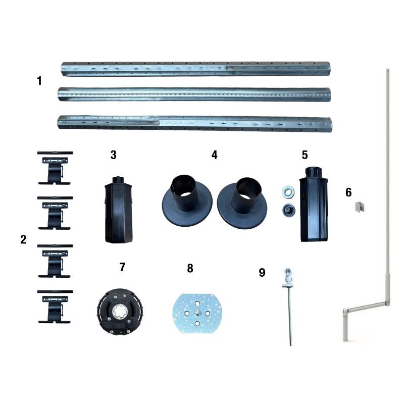 KIT AXE OCTO 60 TREUIL POUR FENÊTRE 12KG