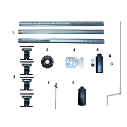 KIT AXE OCTO 60 TREUIL POUR FENÊTRE 12KG