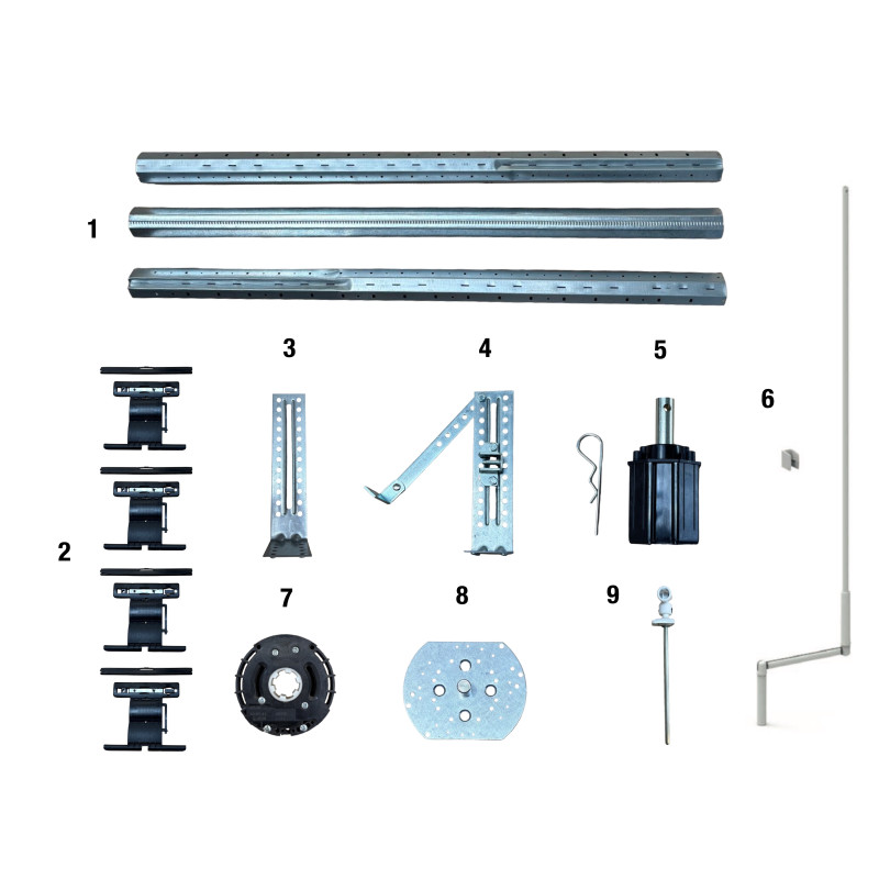 KIT AXE OCTO 60 TREUIL POUR FENÊTRE 12KG